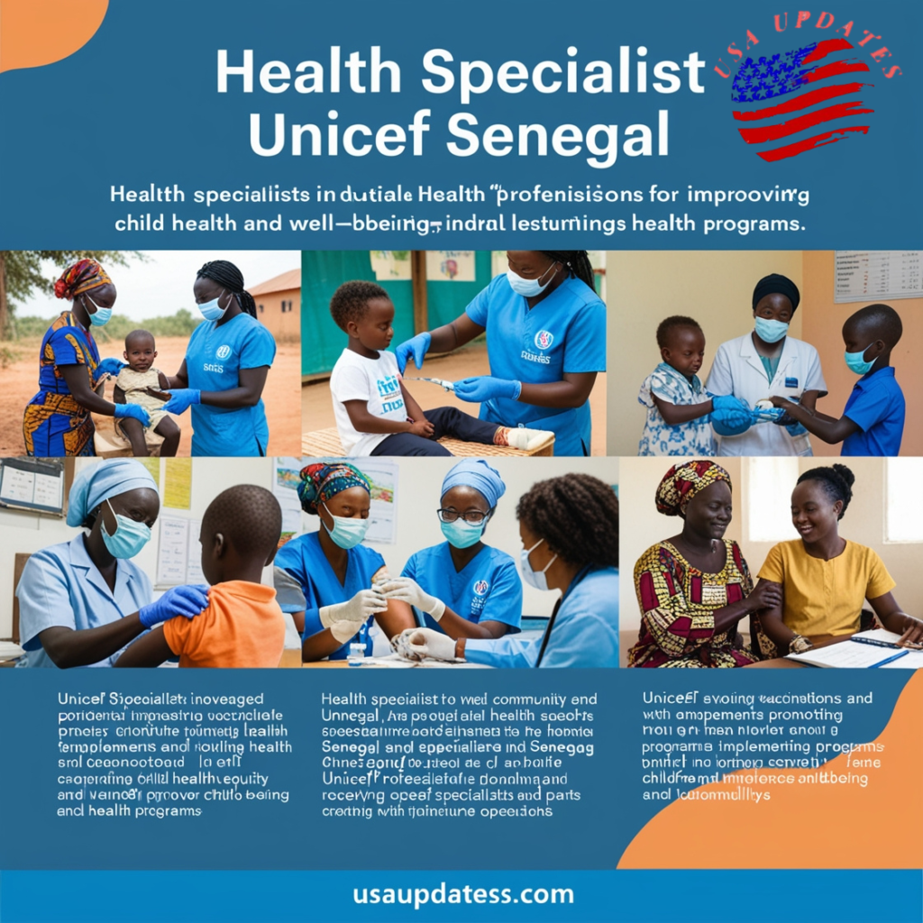 Health Specialist Unicef Senegal