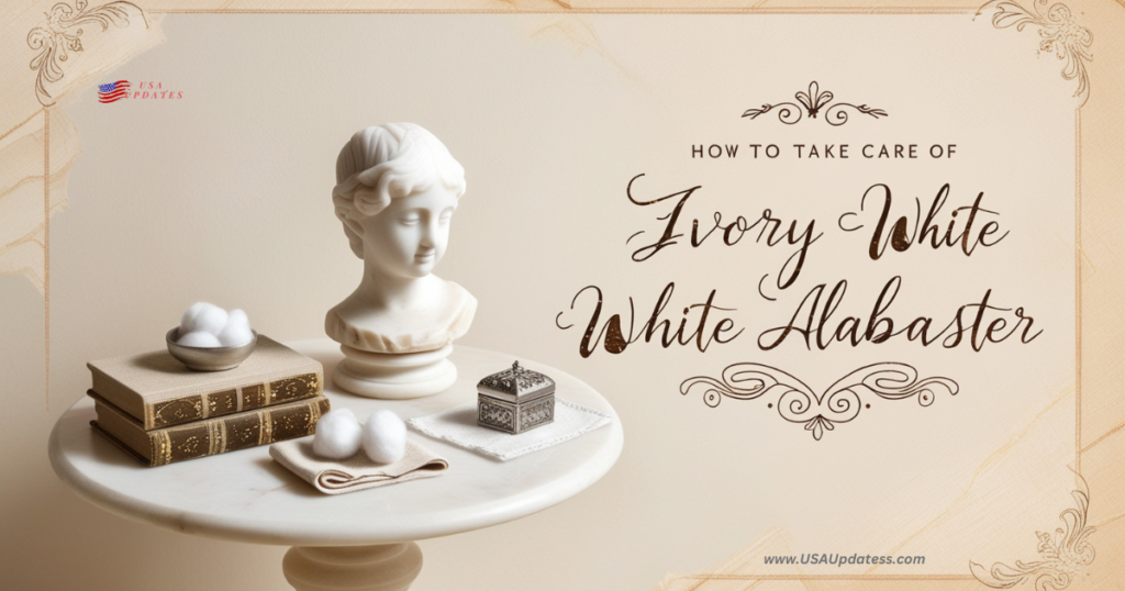 how to take care of ivory and white alabaster